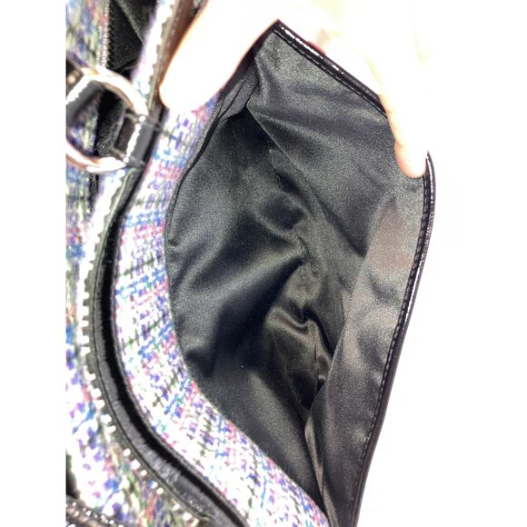 COACH F17699 MULTI COLOR TWEED, PATTON LEATHER SHOULDER BAG - Picture 15 of 16